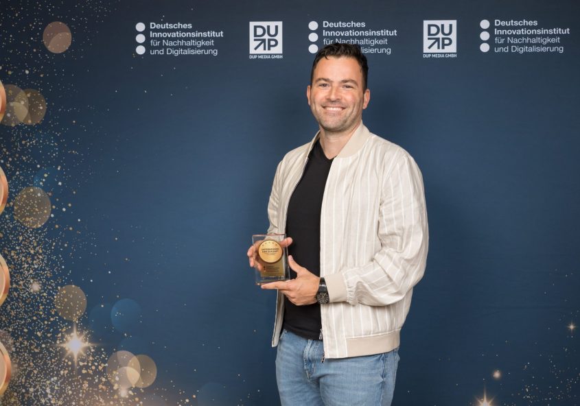 Siegel Unternehmer der Zukunft, vergeben vom Deutschen Institut für Nachhaltigkeit und Digitalisierung (DIND)